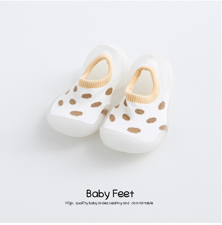 Baby Cartoon Anti-skid Floor Socks Spring and Autumn Leopard Print Children's Rubber Sole Shoes Baby Toddler Fashion Sock Shoes